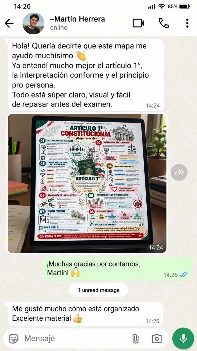 Ejemplo ilustrativo de testimonio 2